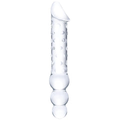 gläs 12 Inch Double Ended Beaded Dildo