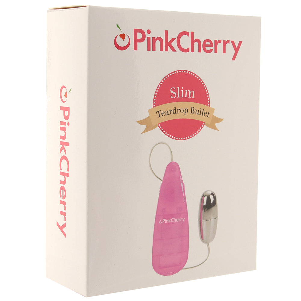 PinkCherry Slim Teardrop Bullet Vibrator