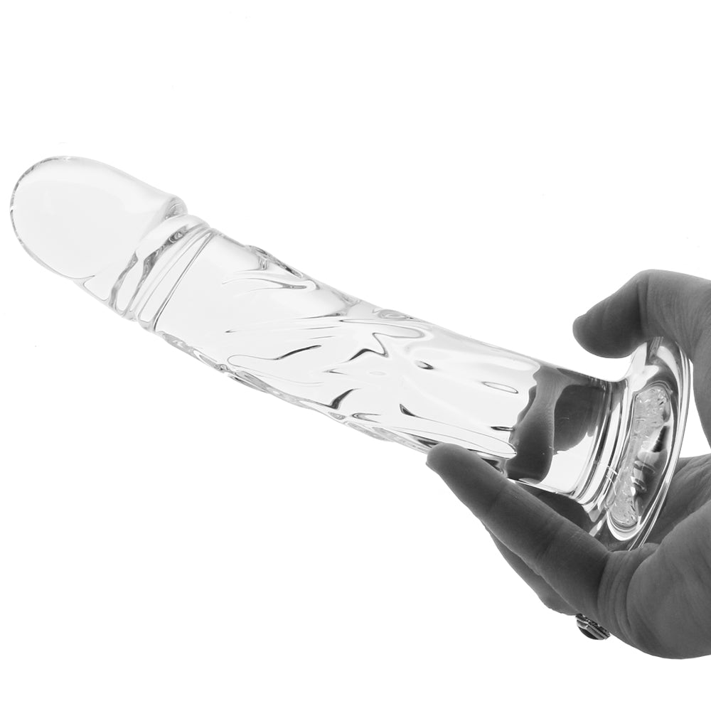 Blown Medium 7 Inch Realistic Glass Dildo