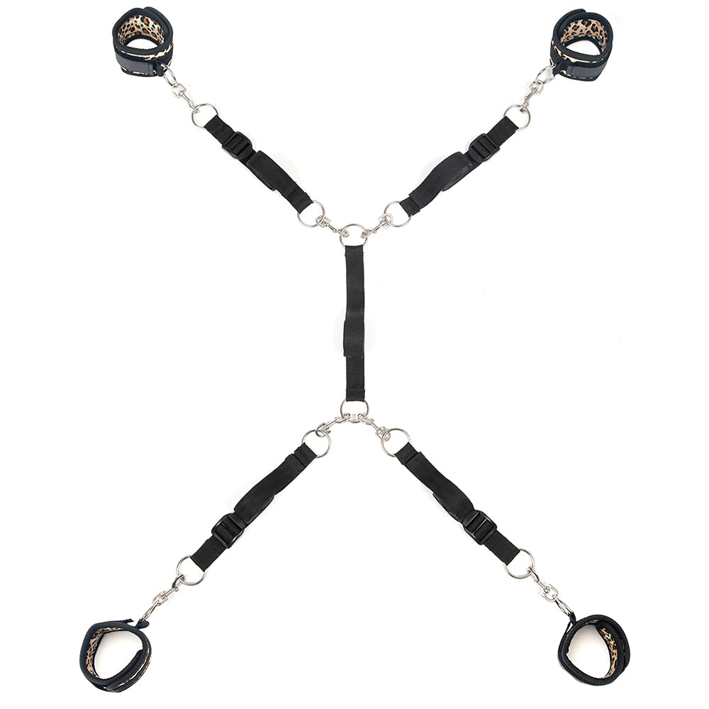 Lux Fetish 7 Piece Leopard Bed Spreader System