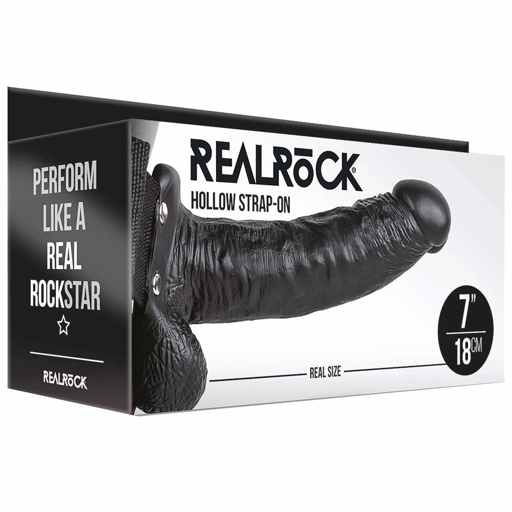 Real Rock Hollow 7 Inch Ballsy Strap-On