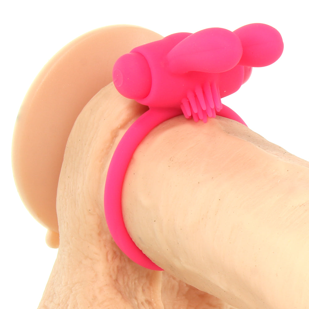 Neon Rabbit Vibrating Cock Ring