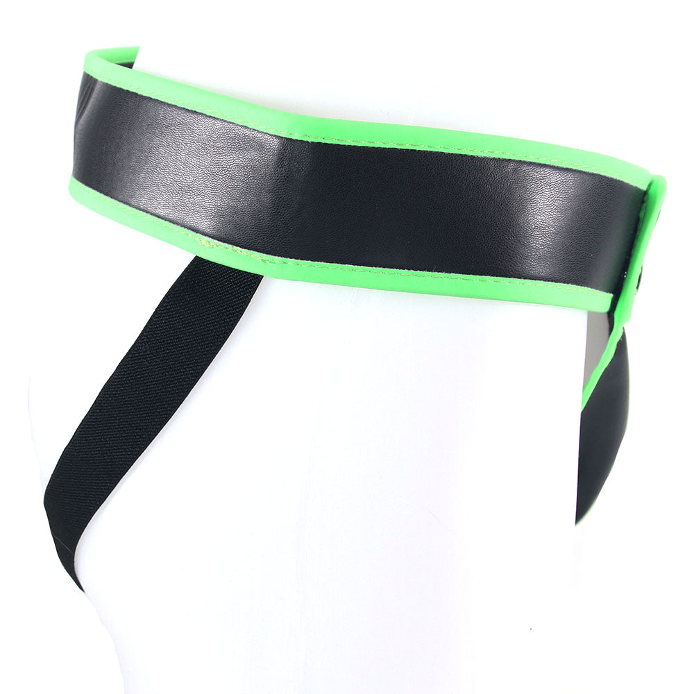 Ouch! Glow In The Dark Striped Pouch Jock Strap