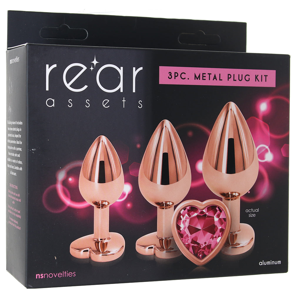 Rear Assets Heart Gem Metal Plug Kit