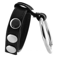 Strict Leather and Steel Cock & Ball Ring