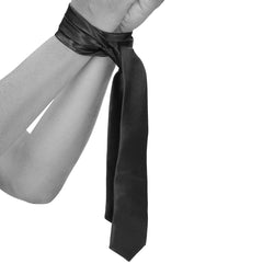 Black & White Bondage Silky Ribbon