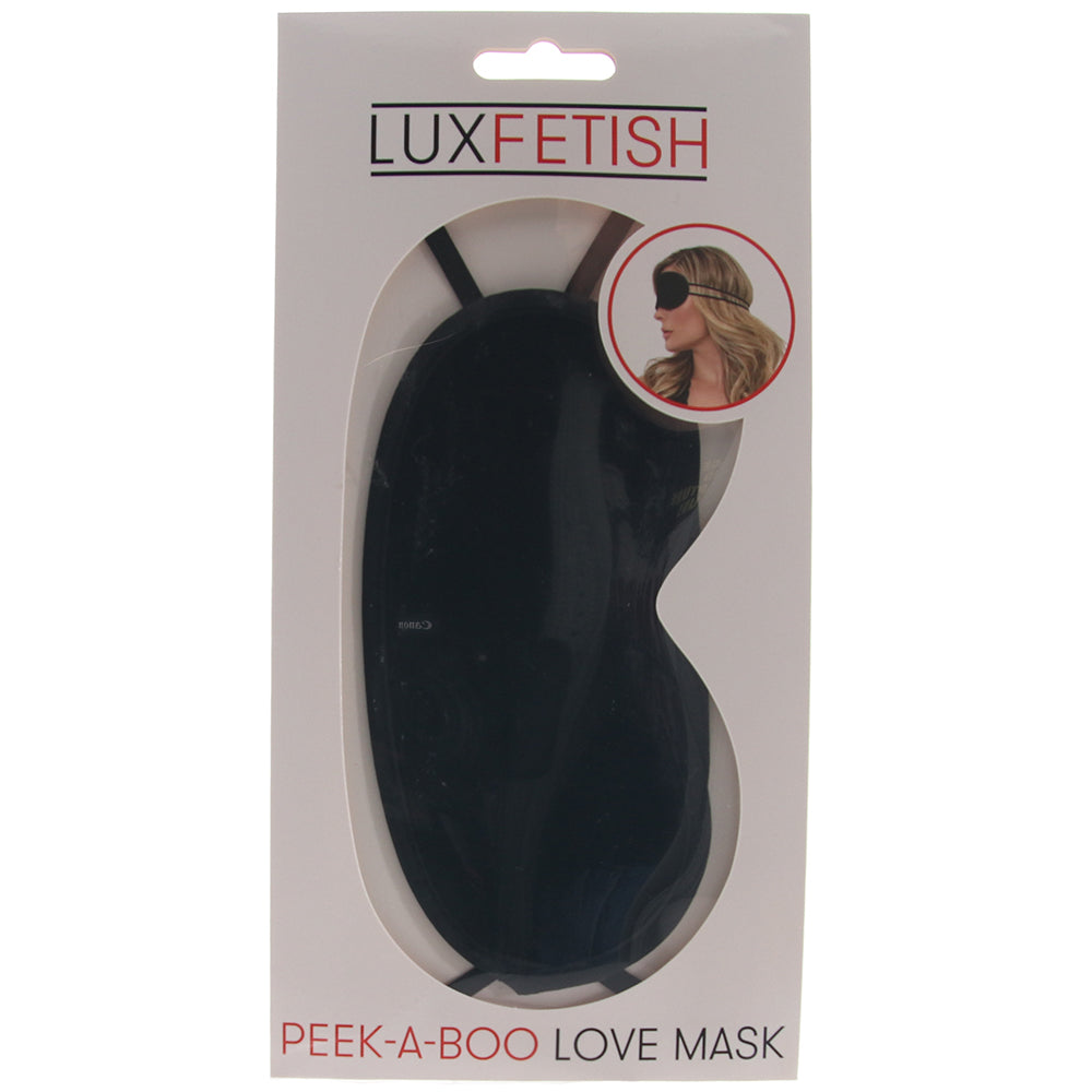 Lux Fetish Peek-A-Boo Love Mask