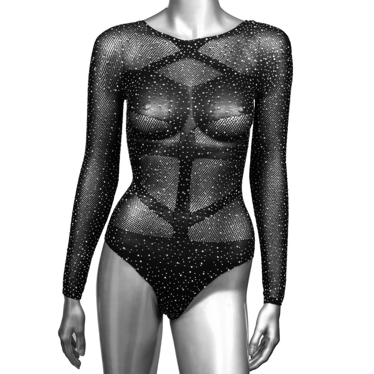 Radiance Long Sleeve Black Body Suit