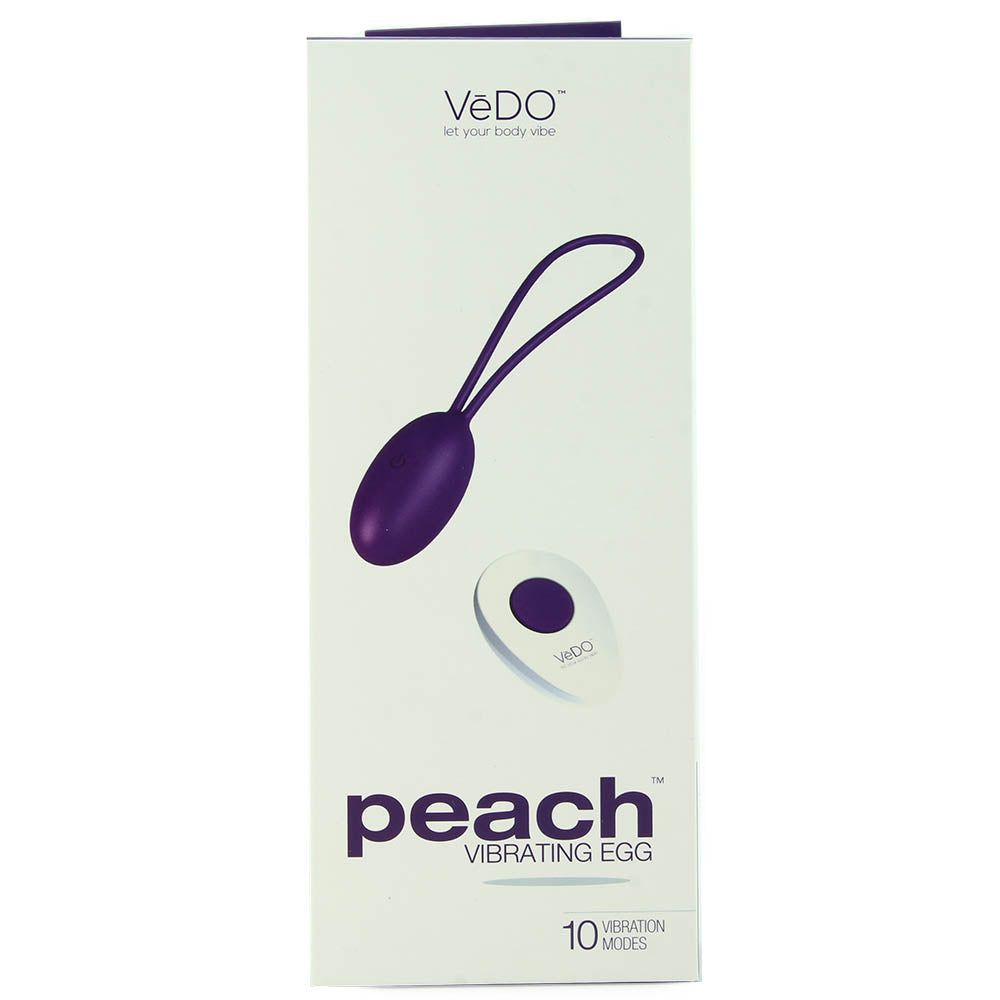 Peach Remote Vibrating Egg
