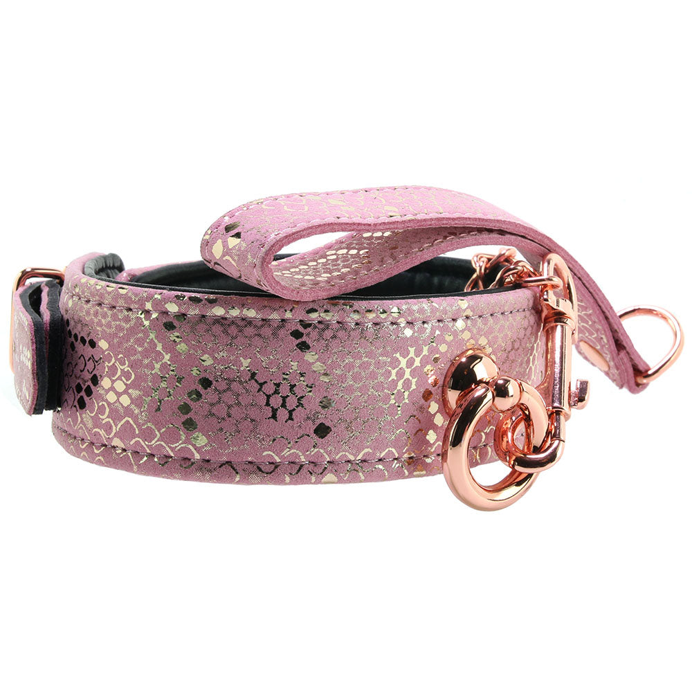 Lockable Leather Collar and Leash