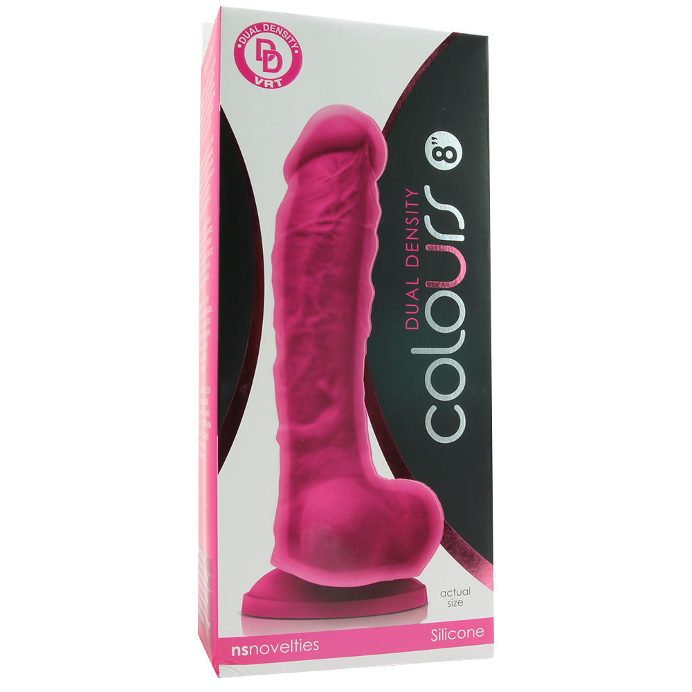 Colours 8" Dual Density Silicone Dildo