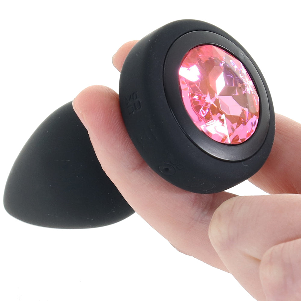 Booty Sparks Pink Gem Vibrating Anal Plug