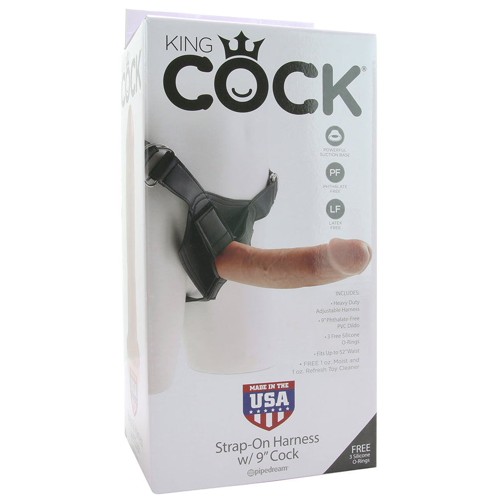 King Cock Harness with 9 Inch Cock