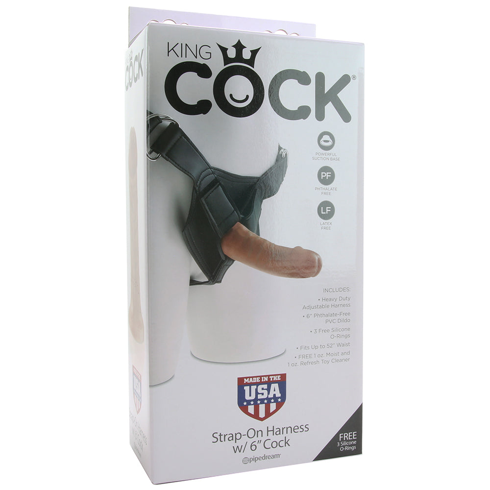 King Cock Harness with 6 Inch Cock