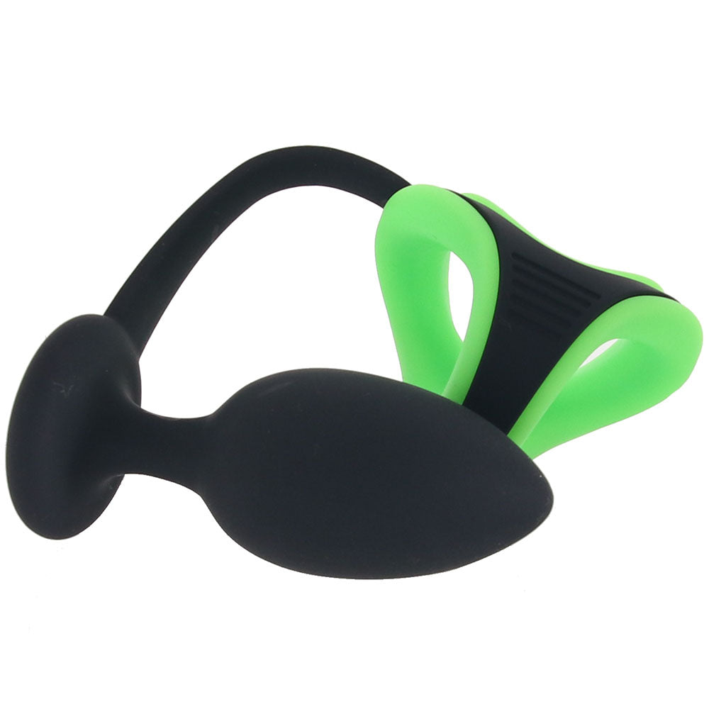 Ouch! Glow In The Dark Plug with C&B Ring