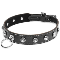 Strict Rhinestone Choker with O-Ring