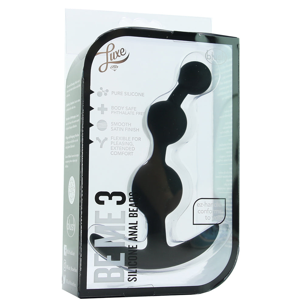 Luxe Be Me 3 Silicone Anal Beads