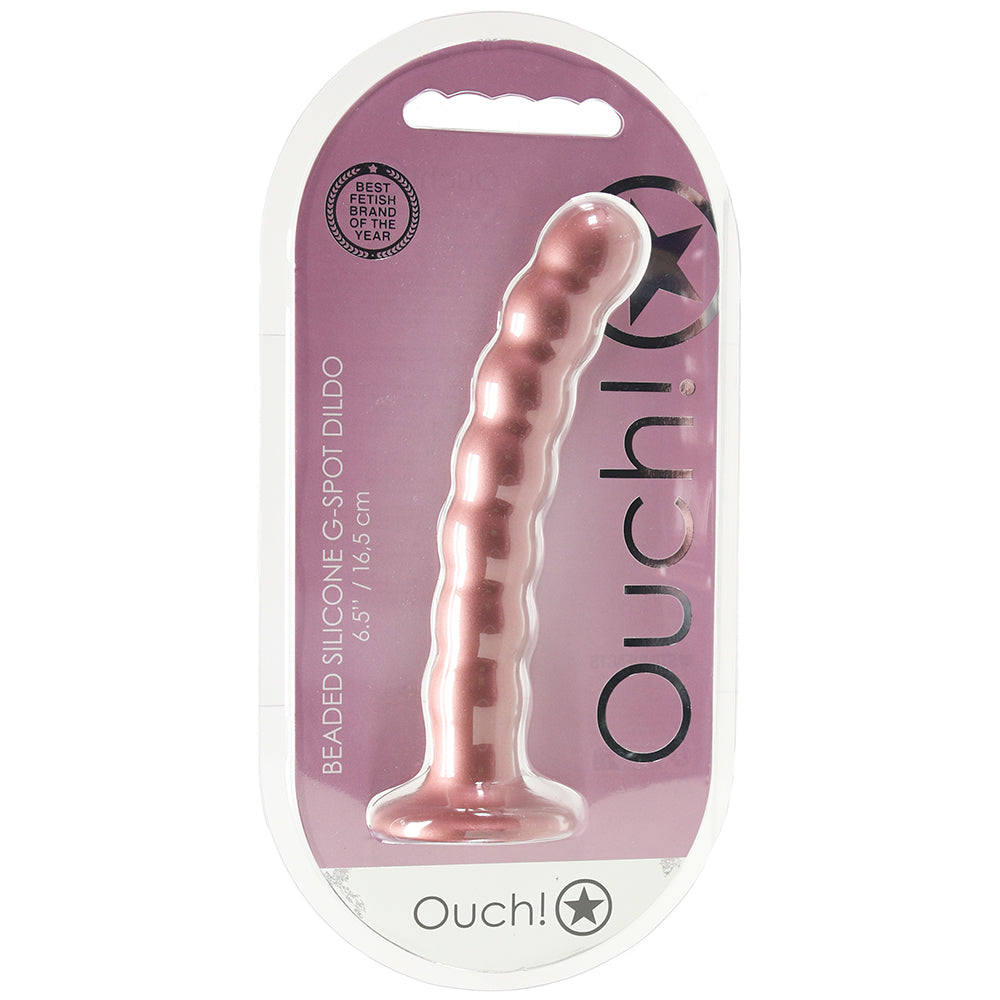 Ouch! 6.5 Inch Beaded G-Spot Dildo