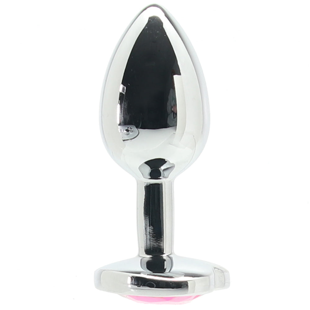 Ouch! Pink Heart Gem Plug