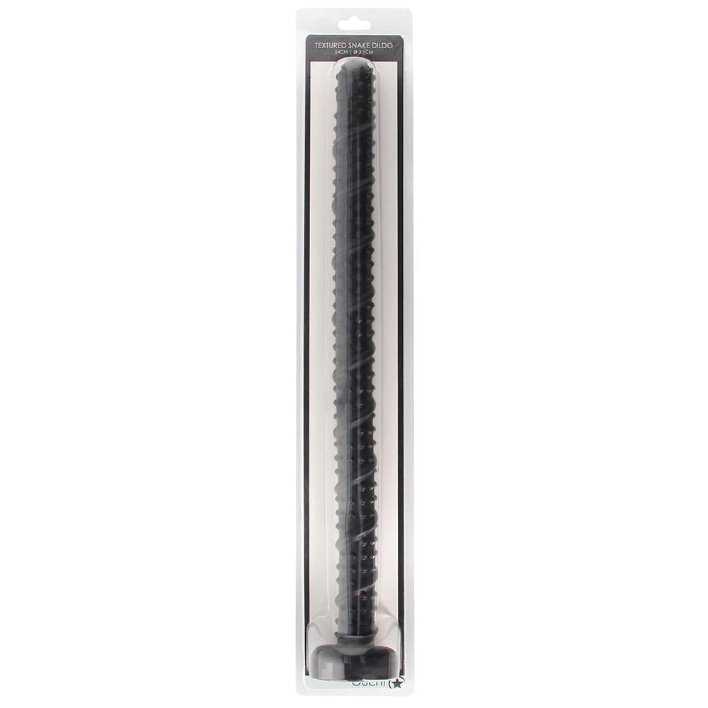 Ouch! Textured Ass Snake 21 Inch Dildo