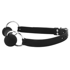 Black & White Silicone Bit Gag