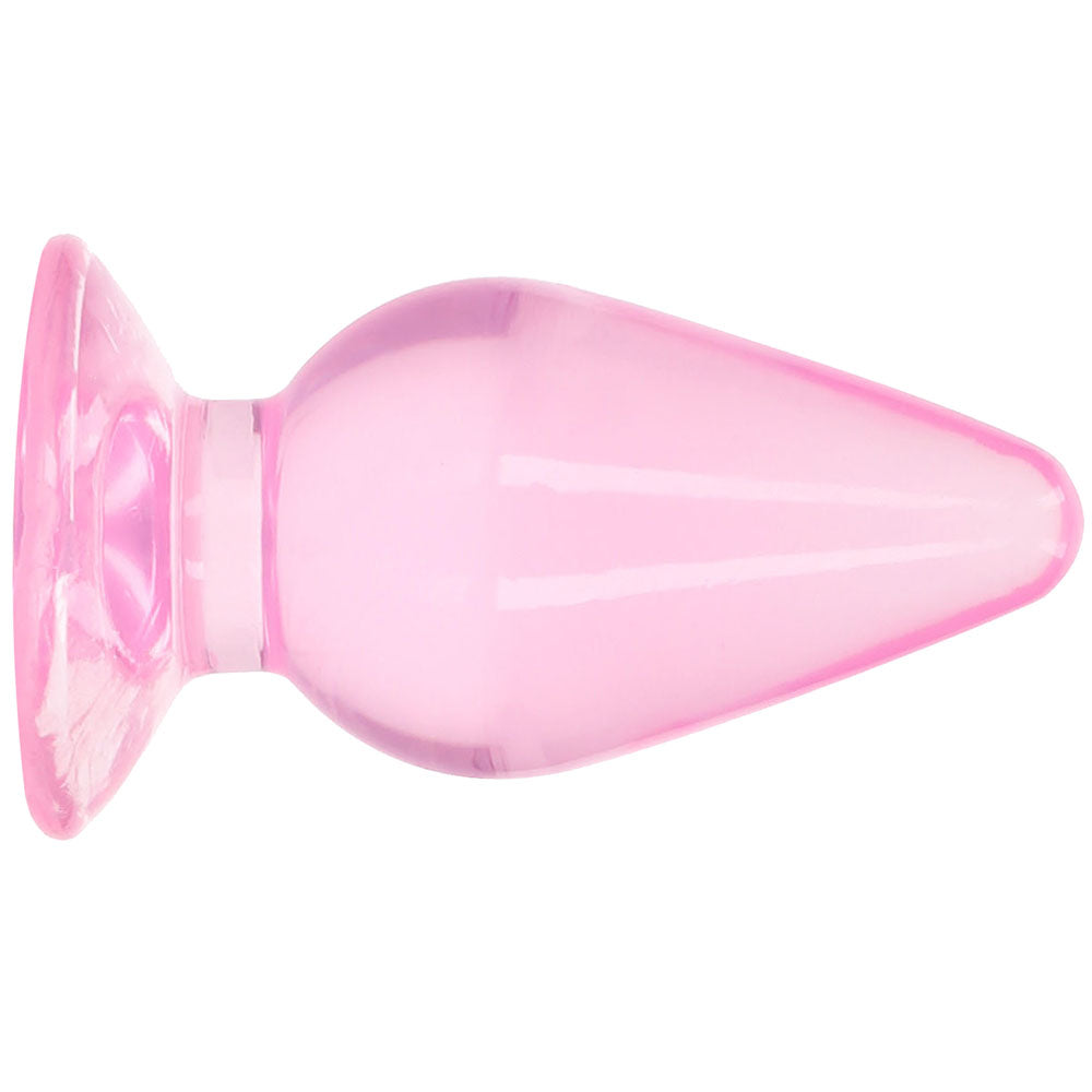 RealRock Crystal Clear Jelly 4.5 Inch Butt Plug