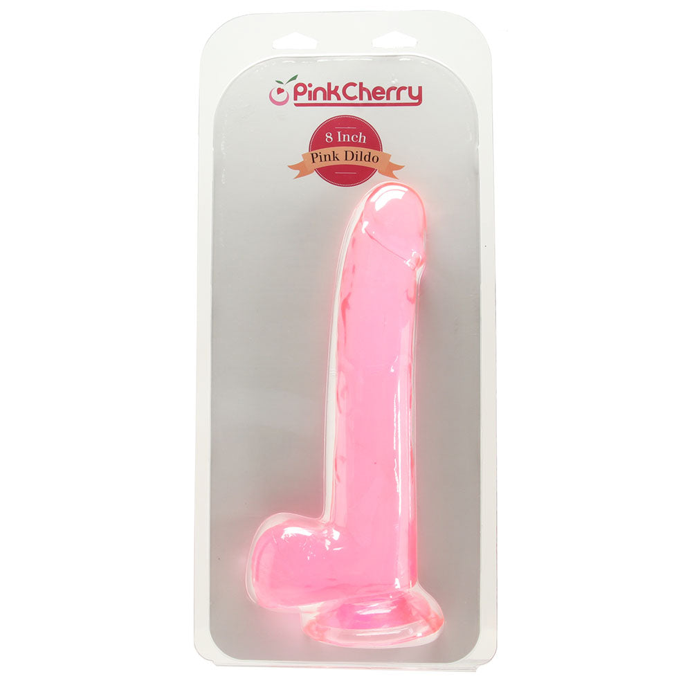 PinkCherry 8 Inch Pink Dildo