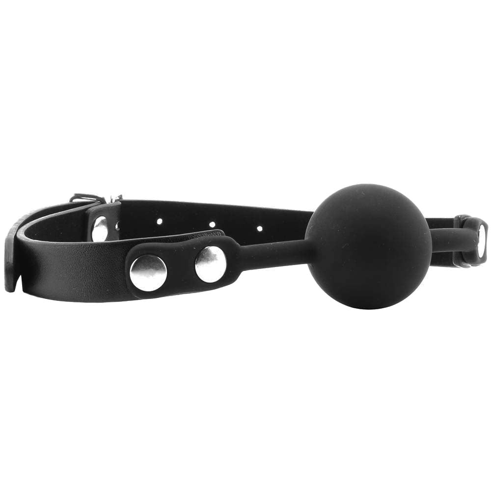 Black & White Silicone Ball Gag