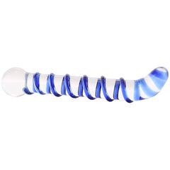 Mr. Swirly 6.5 Inch G-Spot Glass Dildo