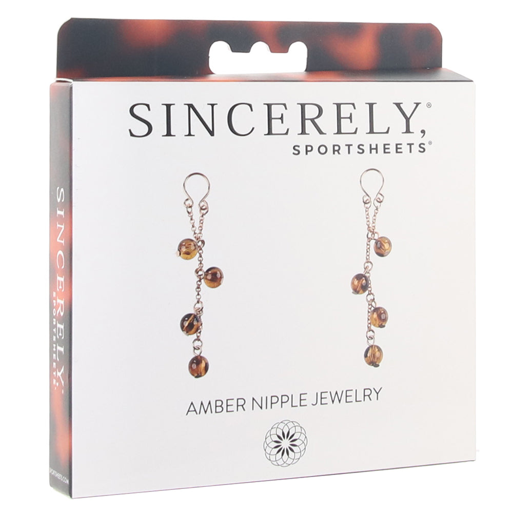 Sincerely Amber Nipple Jewelry