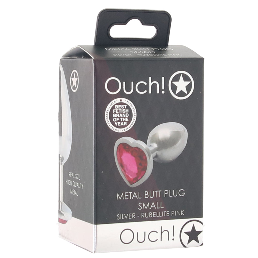 Ouch! Pink Heart Gem Plug
