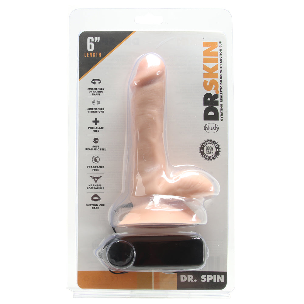 Dr. Spin 6 Inch Gyrating Realistic Dildo
