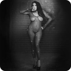 Radiance Crotchless Full Black Body Suit