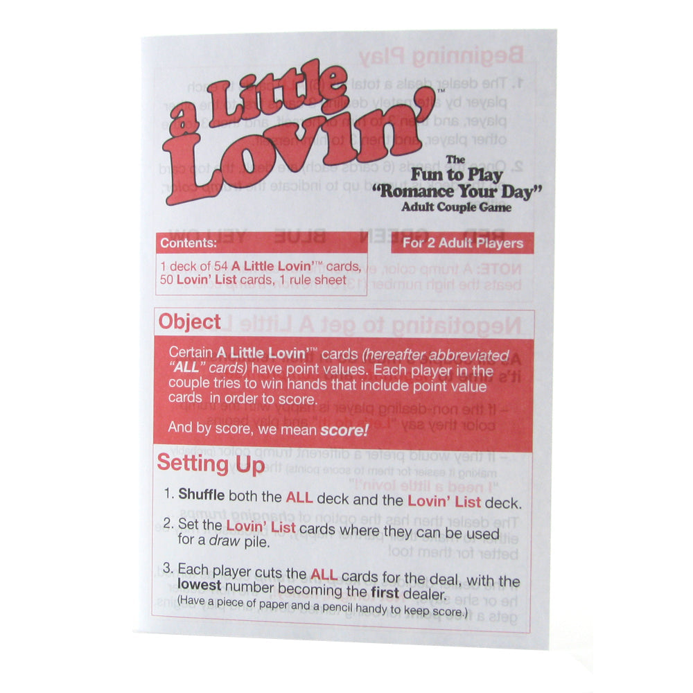A Little Lovin' Game
