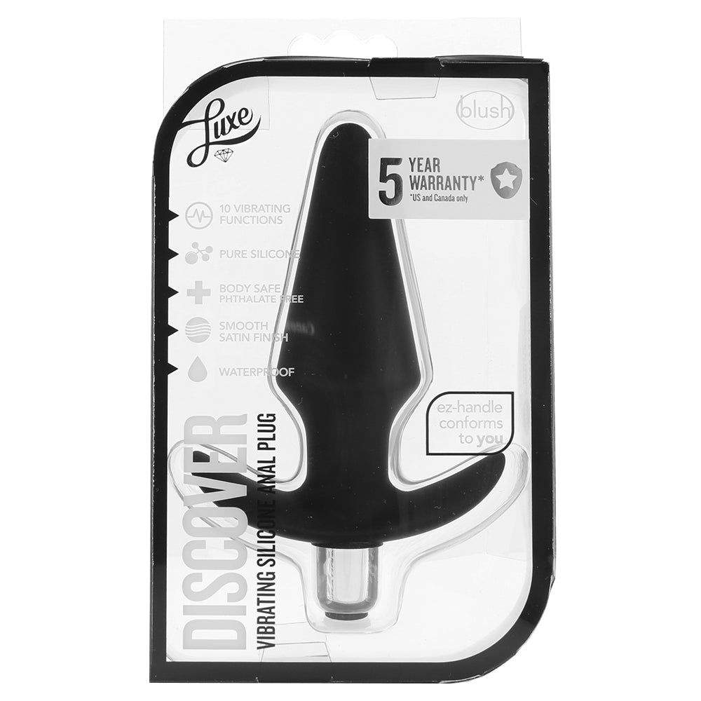 Luxe Discover Vibrating Silicone Butt Plug