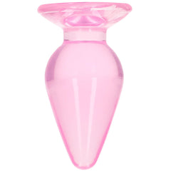 RealRock Crystal Clear Jelly 3.5 Inch Butt Plug