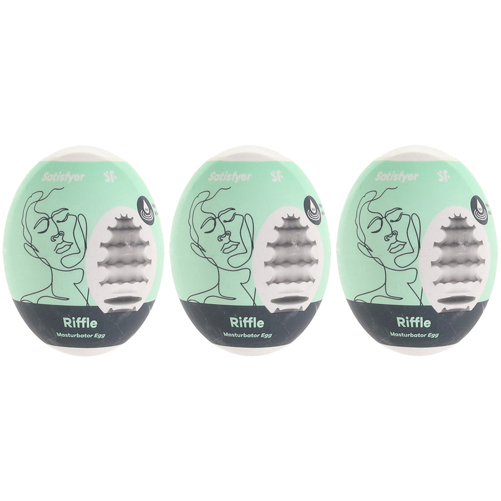 Satisfyer Riffle Masturbator Egg Triple Set