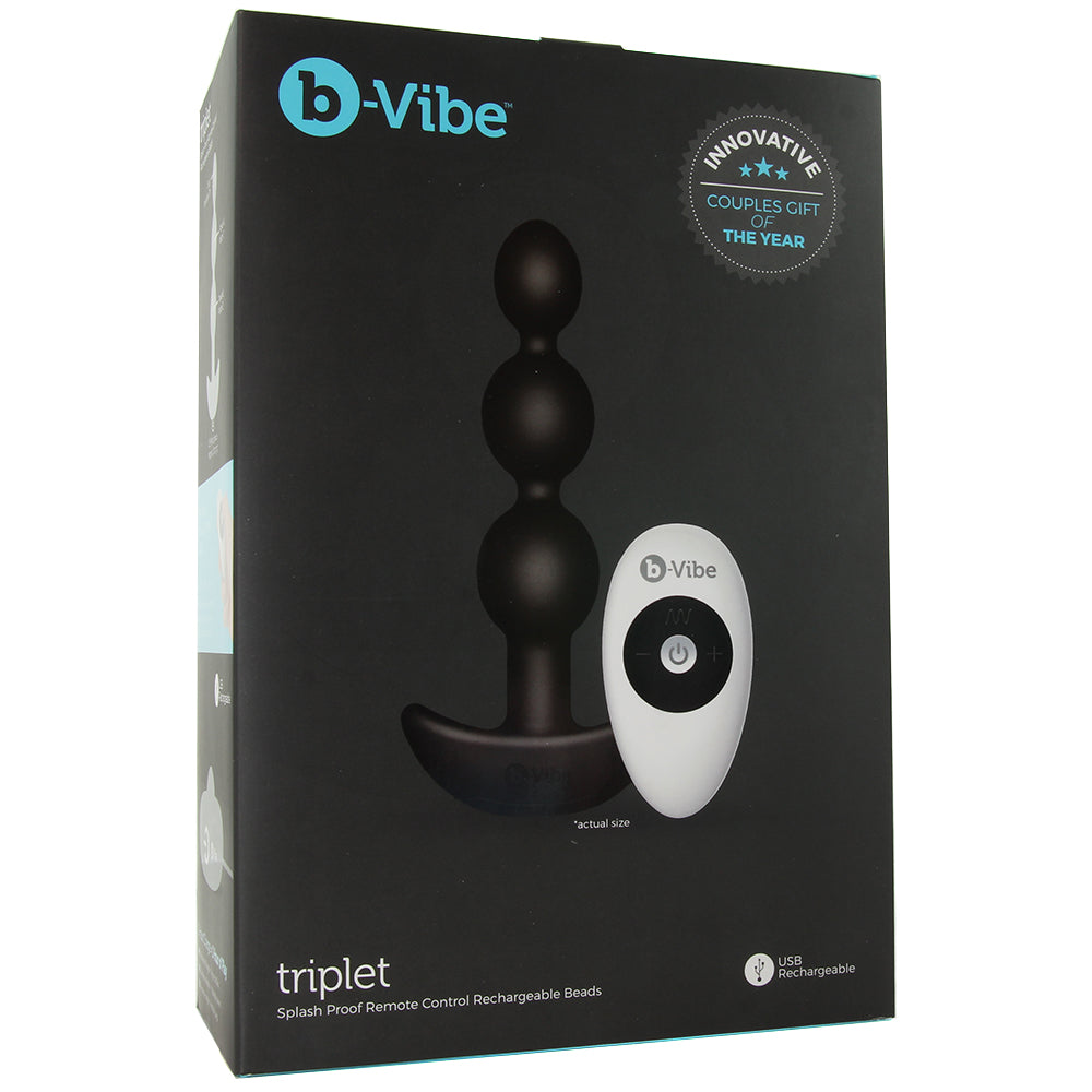 Triplet Remote Vibrating Beaded Plug
