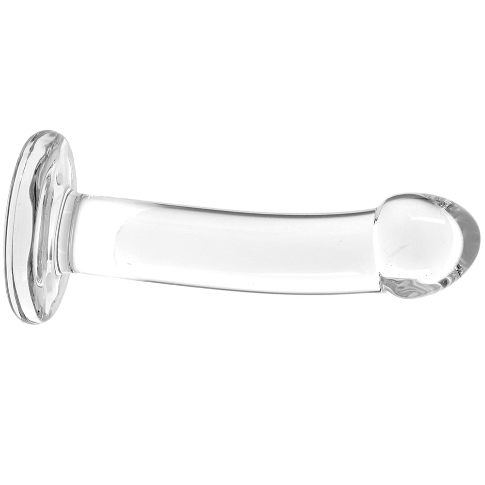 Blown Basic Curve 6 Inch Glass Dildo