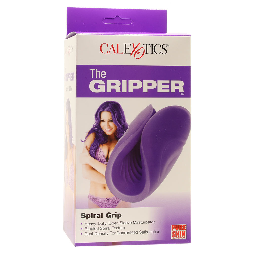 The Gripper Spiral Grip Open Sleeve Masturbator
