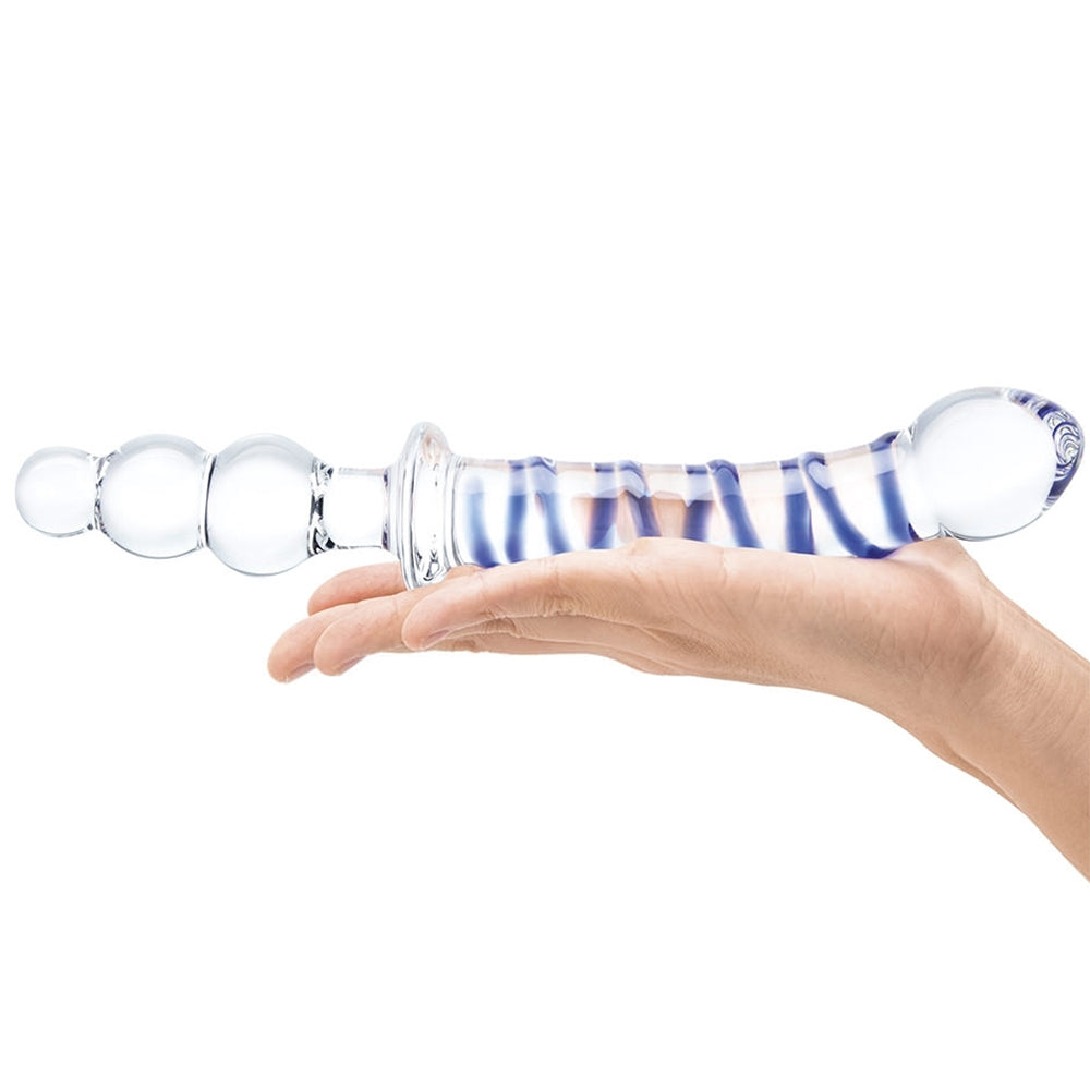 gläs Twister 10 Inch Dual Ended Glass Dildo