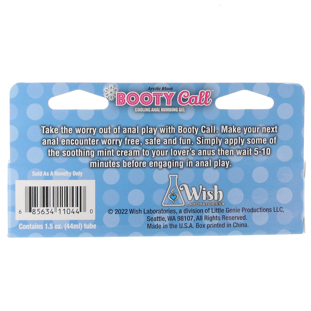 Booty Call Arctic Blast Cooling Anal Numbing Gel 1.5oz