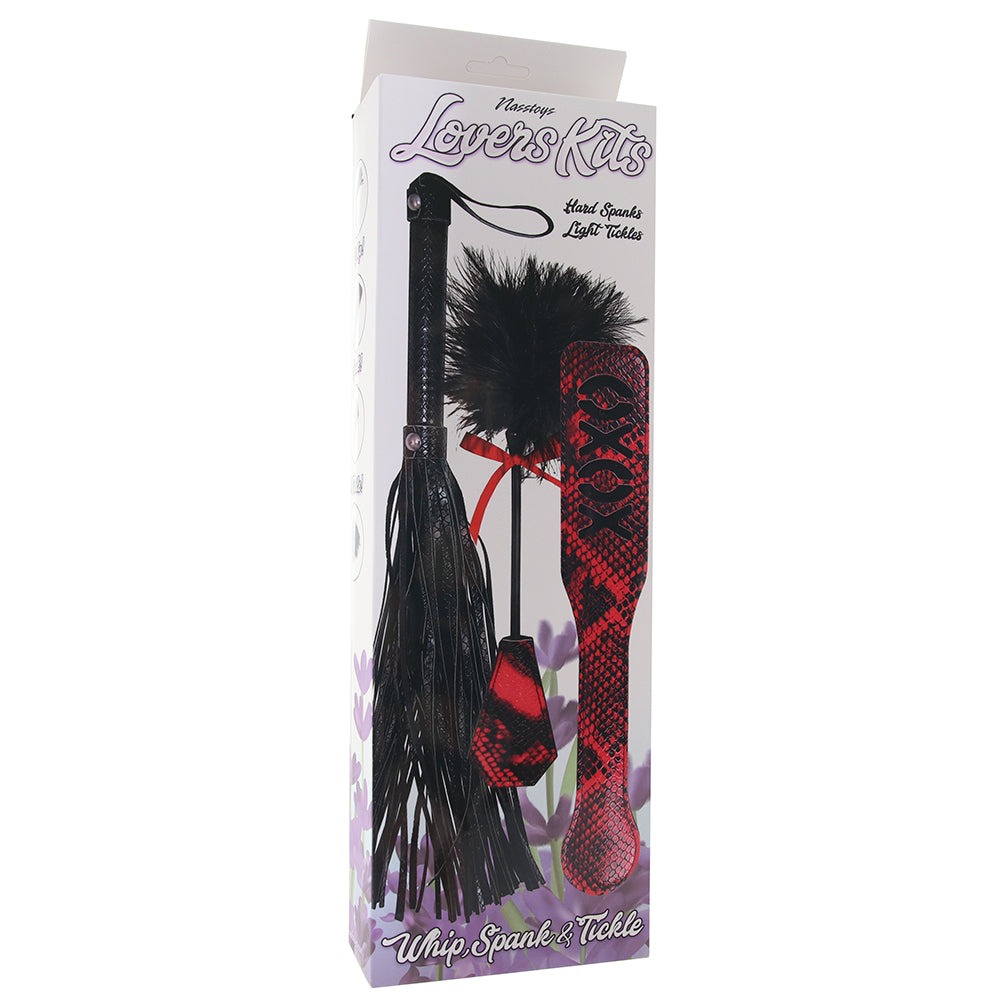 Lovers Kits Whip, Spank & Tickle Set