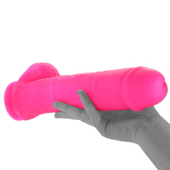 Neo Elite 11 Inch Silicone Ballsy Dildo