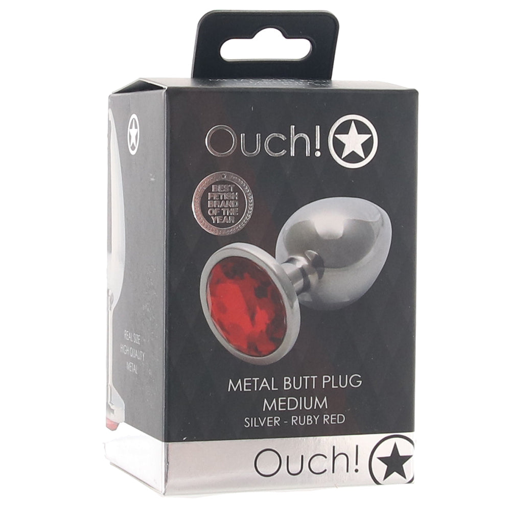 Ouch! Red Round Gem Plug
