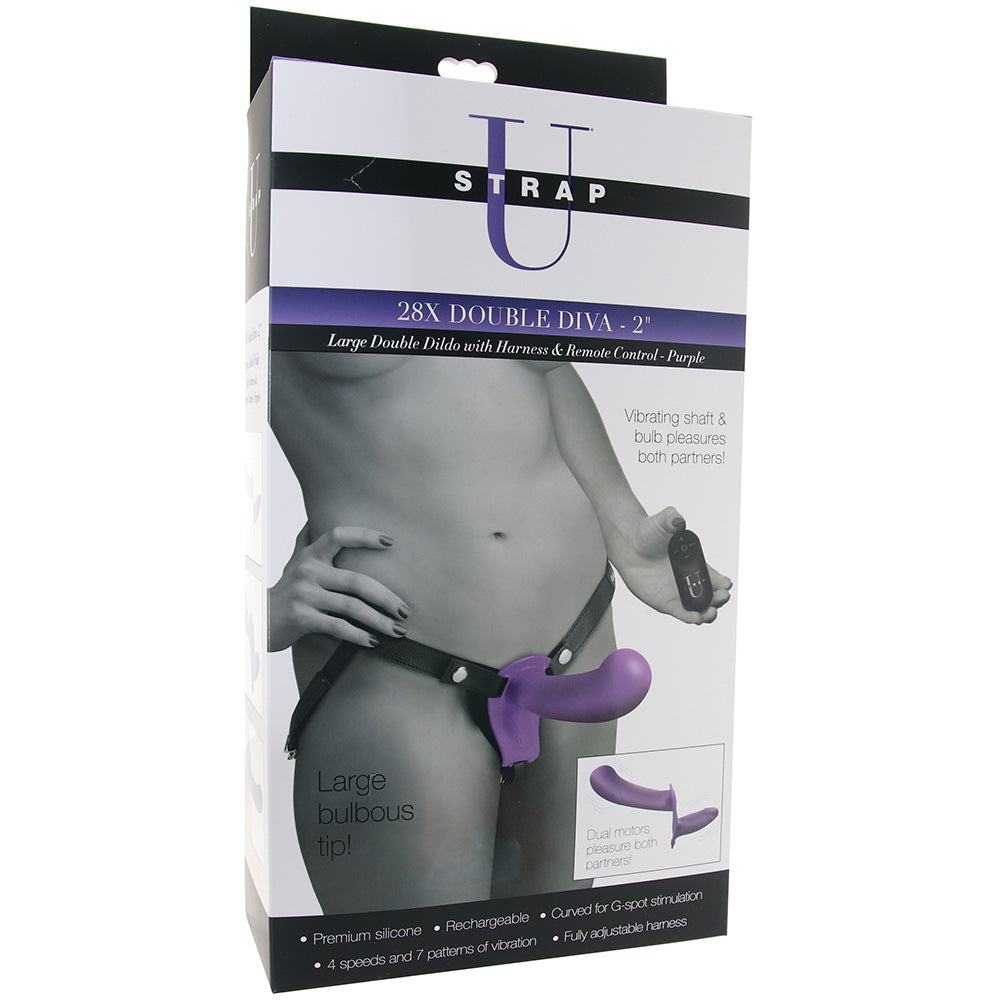 Strap U Double Diva 2 Inch Double Dildo & Harness