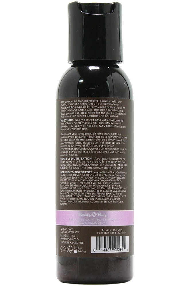 Hemp Seed Massage Lotion 2oz/60ml