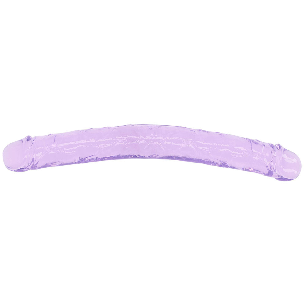 RealRock Crystal Clear Jelly 13 Inch Double Dildo
