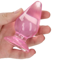 RealRock Crystal Clear Jelly 3.5 Inch Butt Plug