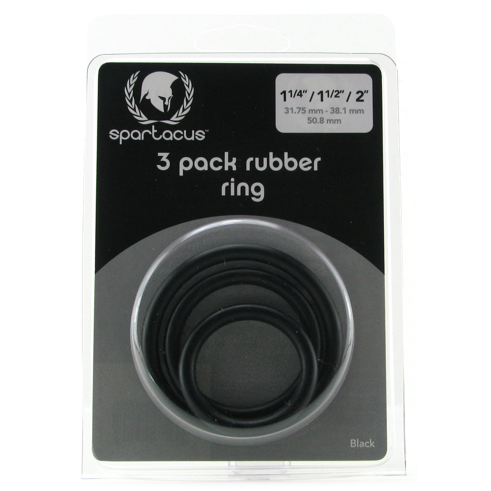 3 Pack Rubber Cock Ring